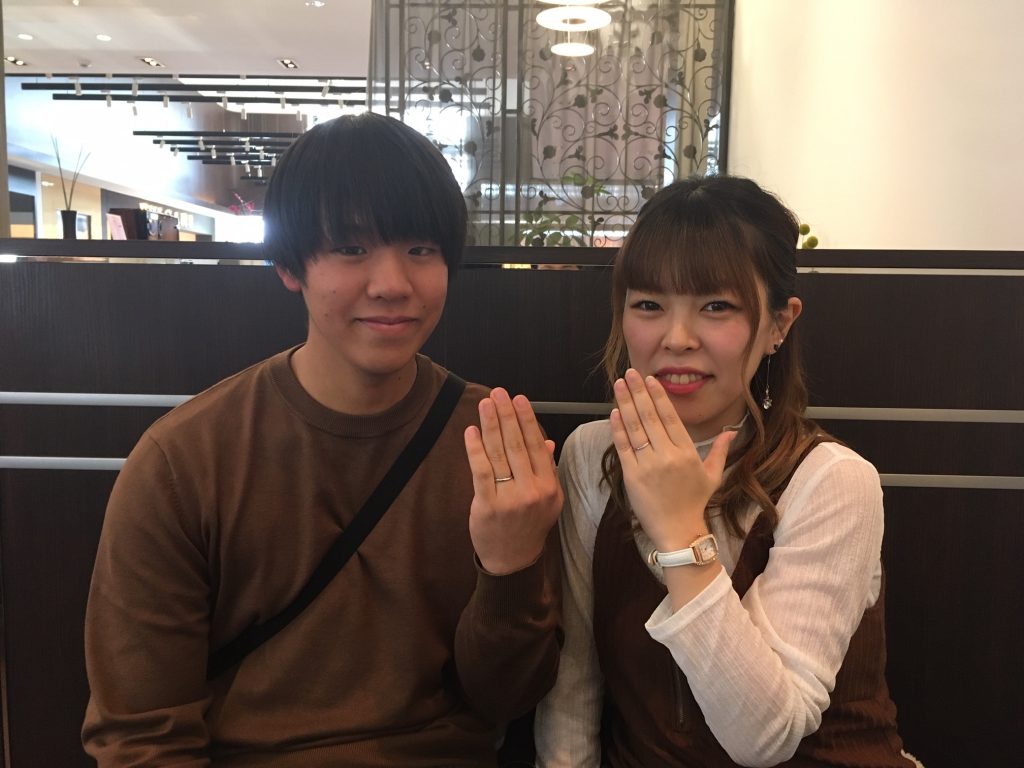 【上田市】LUCIEのマリッジリングをおつくり頂きました。