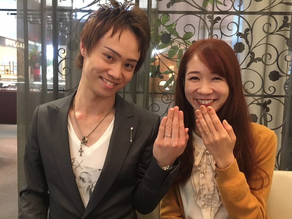 【長野市】AHKAHAの指輪をおつくり致しました。