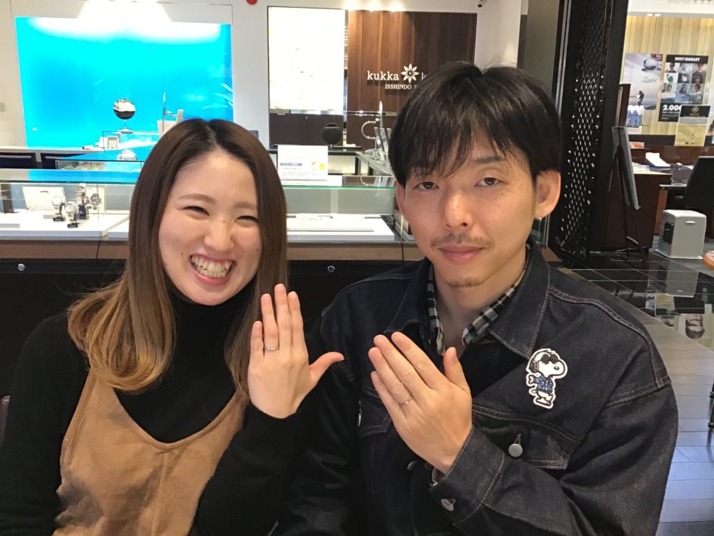 【飯田市】ノクルの結婚指輪をお作り頂きました！