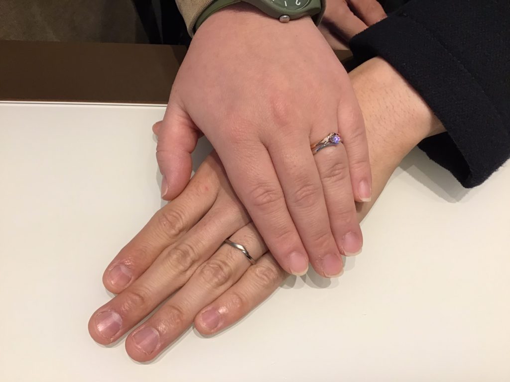 【飯田市】カフェリングのご結婚指輪をお求めいただきました！