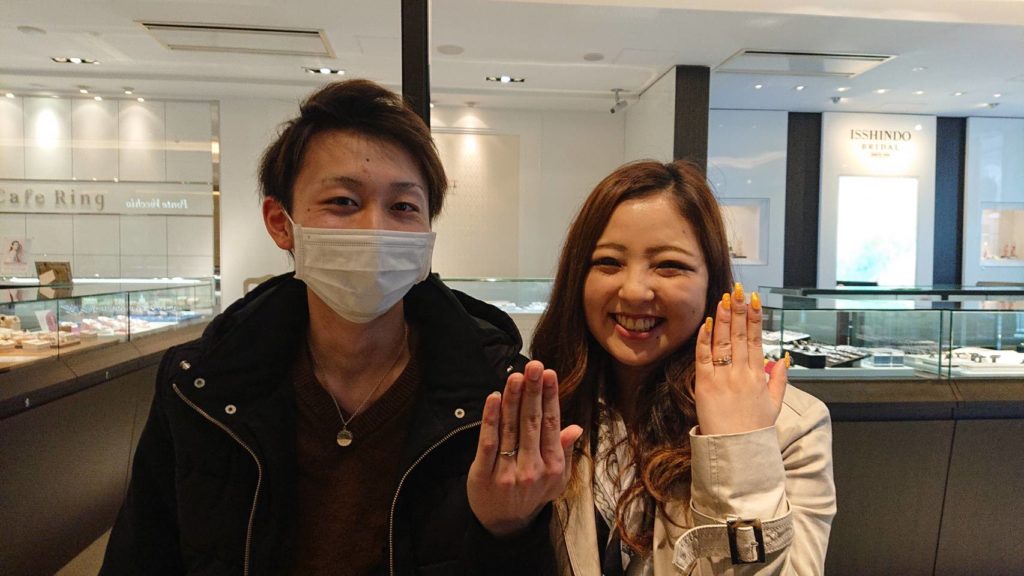 【小諸市】プライベートビーチの結婚指輪をお作り頂きました！