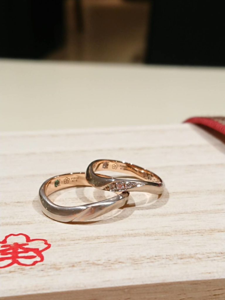 【佐久市】杢目金屋の結婚指輪をお作り頂きました！