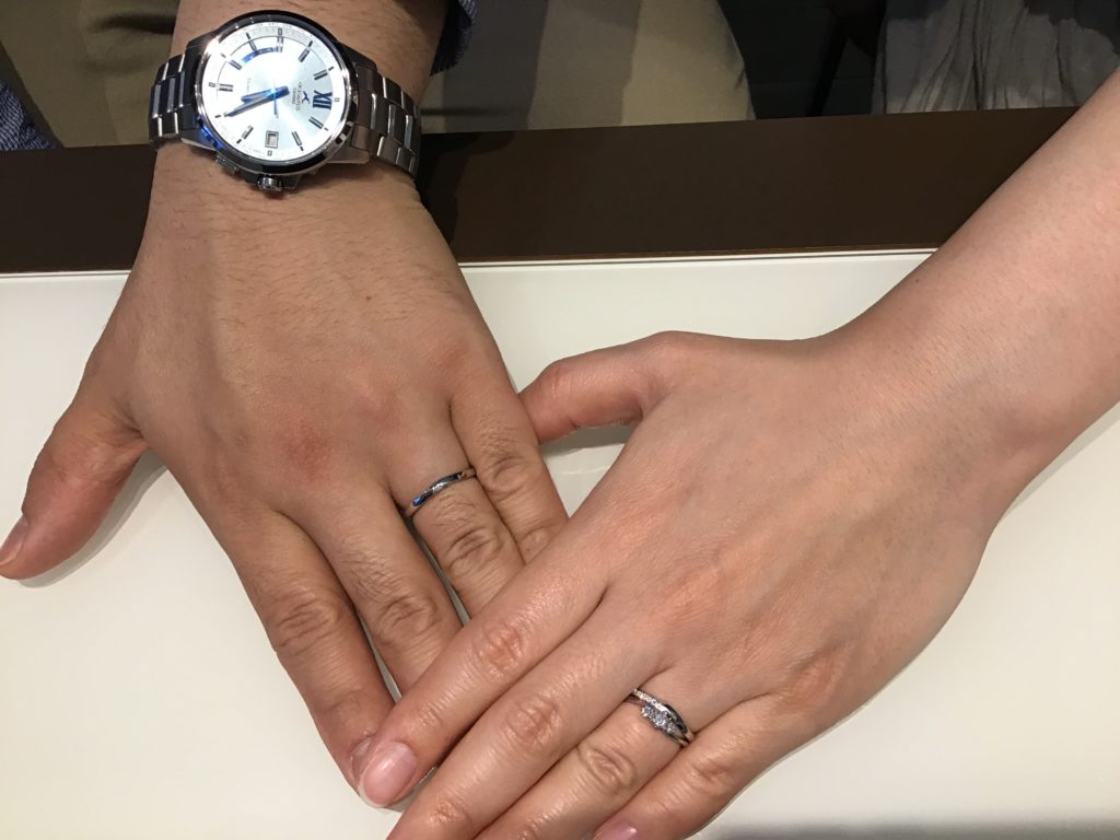 飯田市 ロイヤルアッシャーの婚約指輪 俄の結婚指輪をお作り頂きました 長野県 結婚指輪 婚約指輪 ダイヤモンドの一真堂 いっしんどう