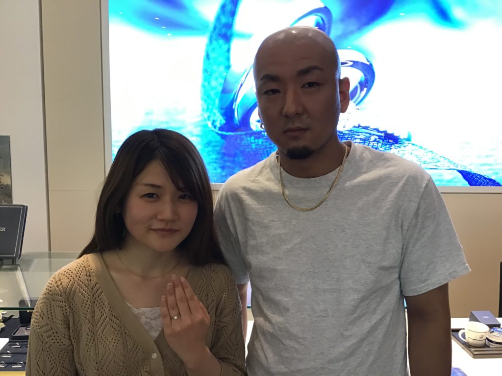 【飯田市】ロイヤルアッシャーの婚約指輪をお作り頂きました！