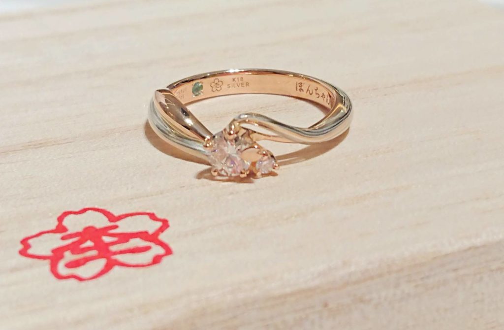 【長野市】杢目金屋の婚約指輪、結婚指輪をお作り頂きました！