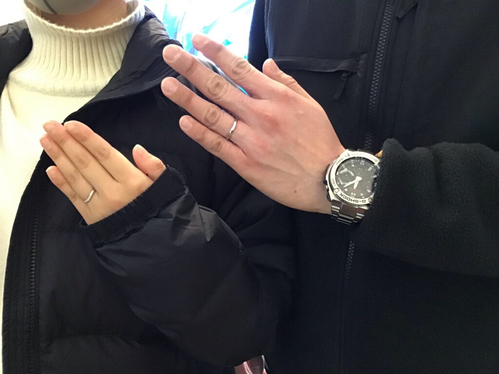 【飯田市】ロイヤルアッシャー のご結婚指輪をお作り頂きました！