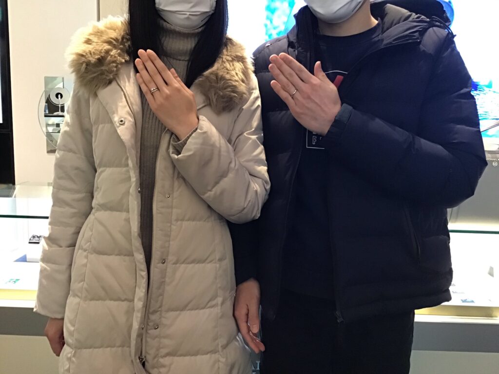 【飯田市】ロイヤルアッシャーのご結婚指輪をお作り頂きました！