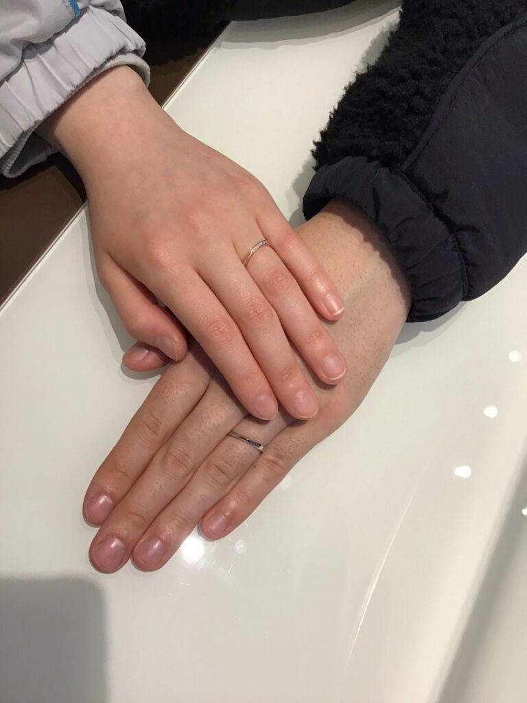 【飯田市】プルーヴのご結婚指輪をお作り頂きました！