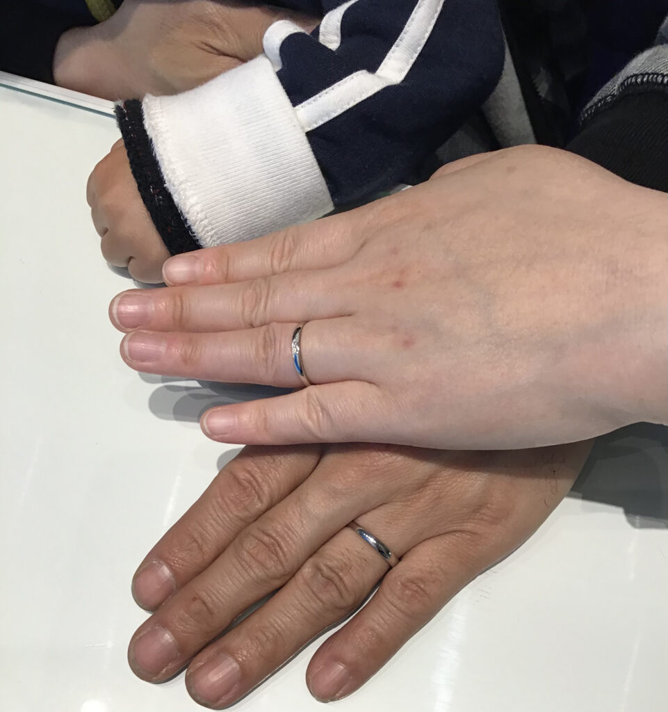 【飯田市】ピンクドルフィンのご結婚指輪をお作り頂きまいた！