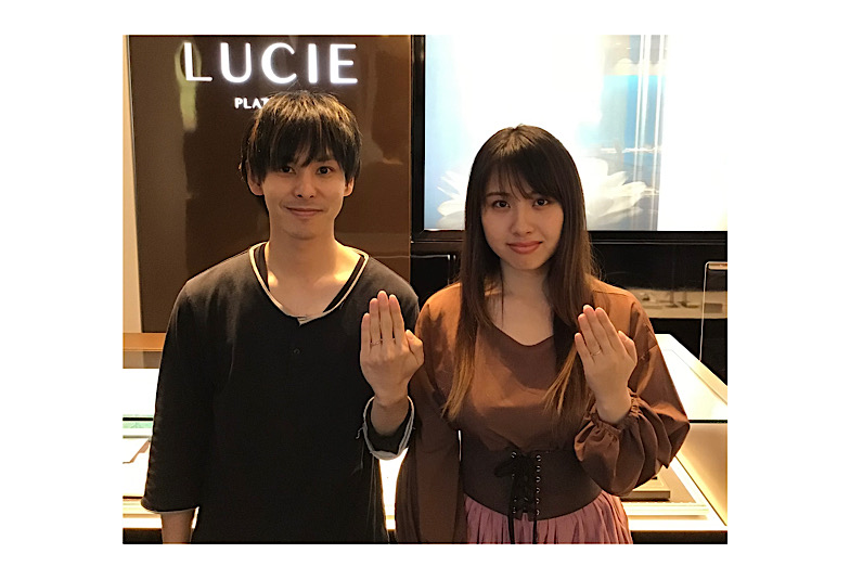【飯田市】ルシエのご結婚指輪をお作り頂きました！