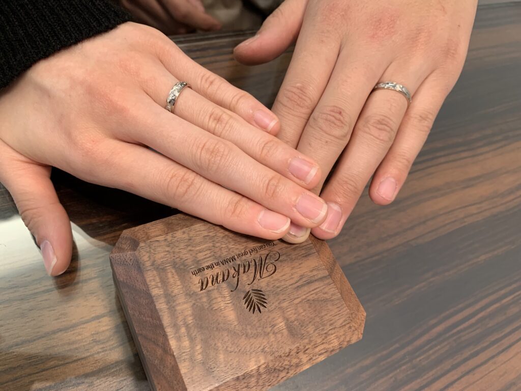 【飯綱町】マカナの結婚指輪をお作りいただきました！