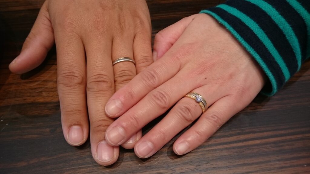 【上田市】クッカクッカの婚約指輪・フラー・ジャコーの結婚指輪をお作りいただきました！