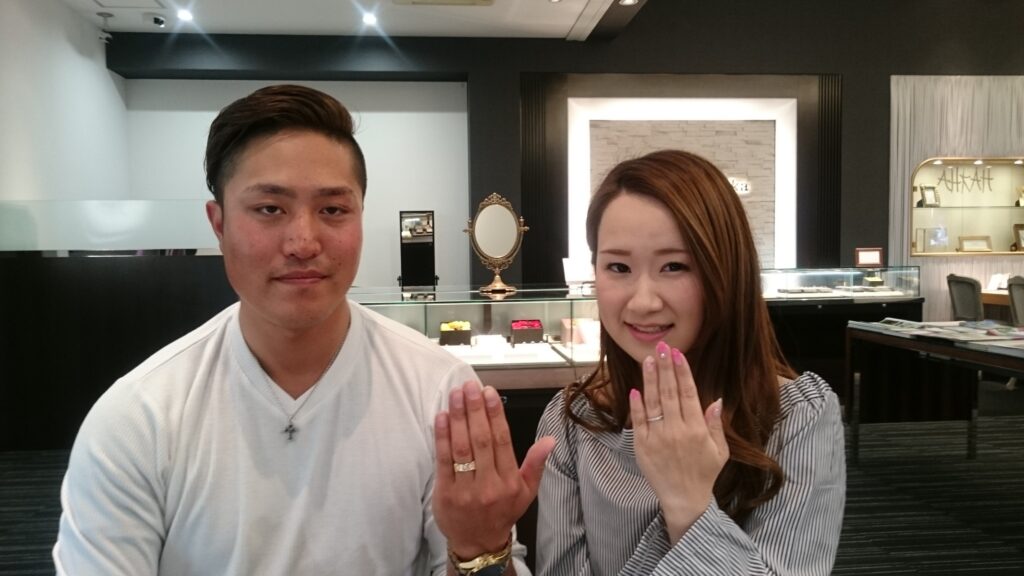 【松本市】ダブルスタンダードクロージングの結婚指輪をお作りいただきました！